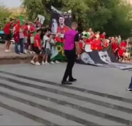 Պորտուգալիայի երկրպագուները՝ Երևանի կենտրոնում