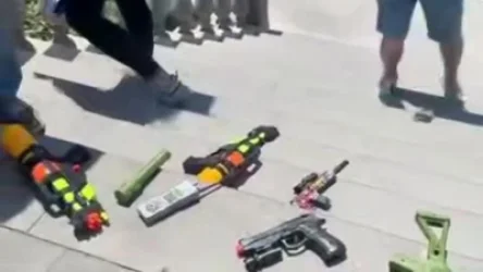 Խաղալիք հրացաններ և ջրային ատրճանակներ. բողոքի ակցիա ՔԿ-ի դիմաց