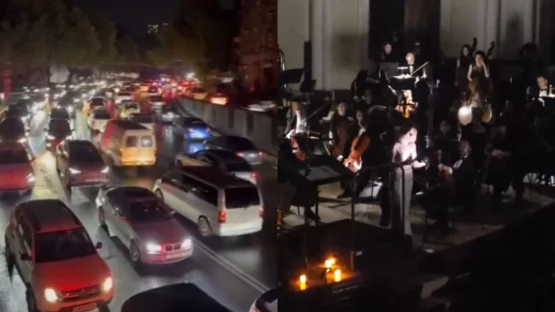 Երևանում  տեղացած ոչ հորդառատ անձրևը՝ հոսանքազրկումների և մեծ խցանումների պատճառ