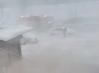 ՏԵՍԱՆՅՈՒԹ․ Առատ ձյուն և բուք՝ ՌԴ-ում․ փողոցներում գրեթե զրոյական տեսանելիություն է