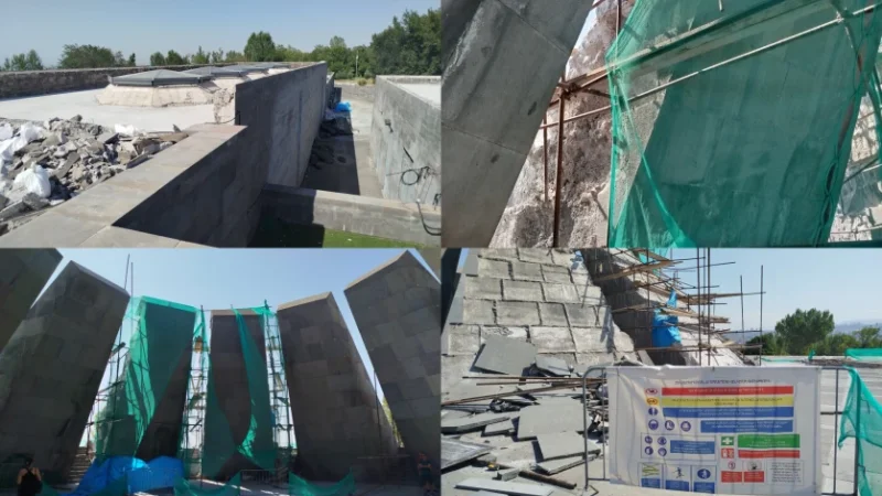 Հայոց ցեղասպանության հուշահամալիրում հիմնանորոգման աշխատանքներ են