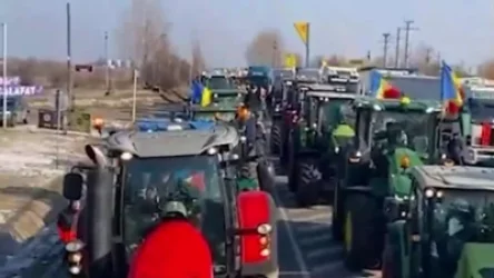 ՏԵՍԱՆՅՈՒԹ. Ռումինացի ֆերմերները կրկին արգելափակել են Ուկրաինայի հետ սահմանի անցակետը