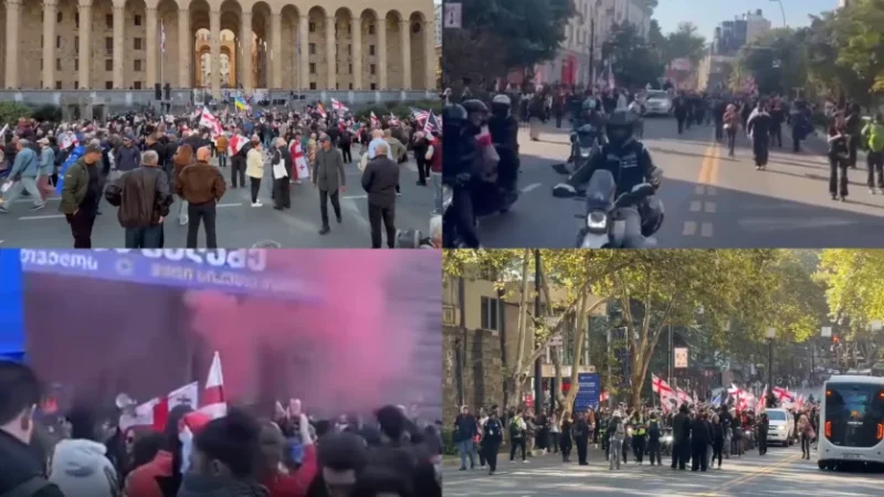 Թբիլիսիում սկսվել է բողոքի երթը