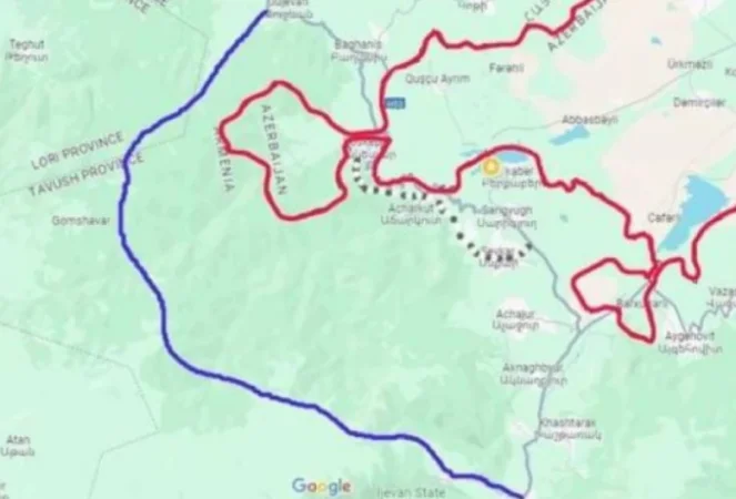 Կարմիրը նոր սահմանն է, 4 գյուղի հետ կորցնում ենք 24 մարտական դիրք․ քաղաքագետը քարտեզ է հրապարակել