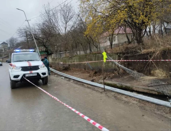 Փլուզում Սանահինում. վնասվել է գազատար խողովակը