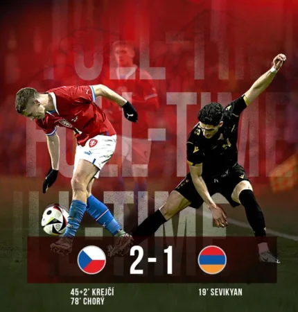 Հայաստանի հավաքականն ընկերական խաղում զիջեց Չեխիային