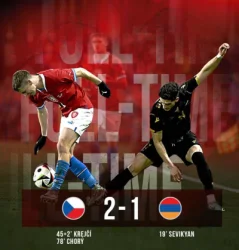 Հայաստանի հավաքականն ընկերական խաղում զիջեց Չեխիային