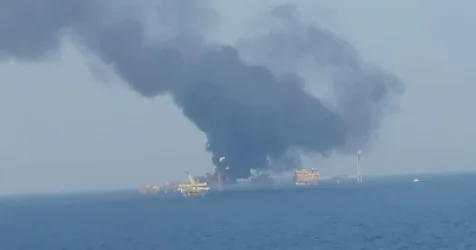 ՏԵՍԱՆՅՈՒԹ.  Խոշոր հրդեհ է բռնկվել Մեքսիկական ծոցում գտնվող նավթի արդյունահանման հարթակում