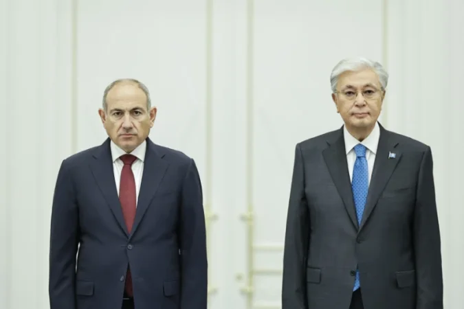 Փաշինյանը և Տոկաևը կարևորել են երկաթուղով Ղազախստանից Հայաստան ցորենի ներկրման փաստը