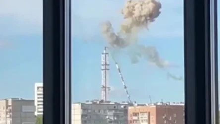 ՏԵՍԱՆՅՈՒԹ. Խարկովում հեռուստաաշտարակի փլուզման կադրերը