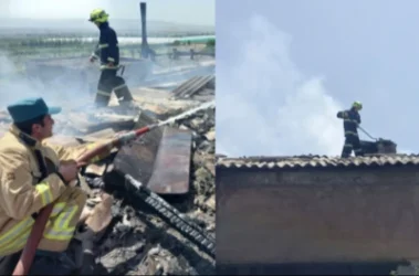 Կոտայքի տանիքներից մեկում հրդեհ է բռնկվել