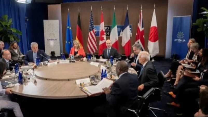 G7-ի ԱԳ նախարարները հանդիպում կունենան․ Իտալիայի ԱԳՆ շենքը կլուսավորվի Ուկրաինայի դրոշի գույներով