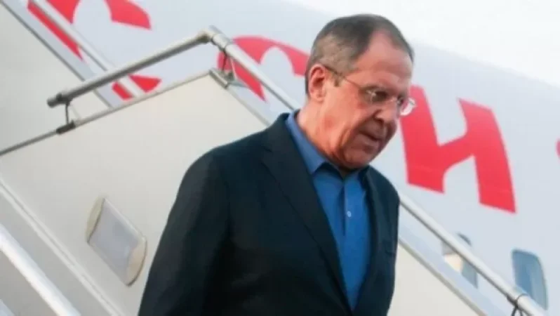 Sergey Lavrov's Plane Arrives in Yerevan