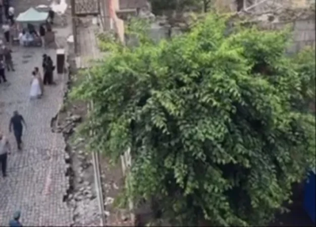 ՆԳՆ-ն պարզաբանում է Գյումրիում գտնվող հայտնի «Վառեմ մարեմ»-ի շենքի փլման հետ կապված լուրը