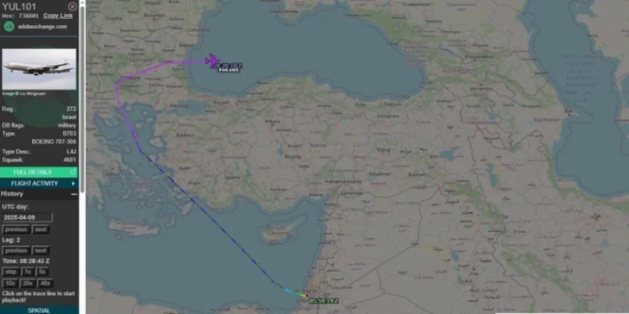 Իսրայելական ինքնաթիռը ստիպված է եղել ամբողջությամբ շրջանցել Թուրքիայի տարածքը