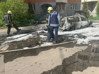 Սարսափելի կադրեր՝ Մերձմոսկվայում ավտոմեքենայի պայթյունից․ զինվորական է սպանվել