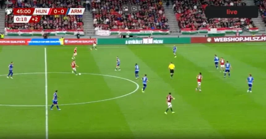 Հայտնի է՝ Հունգարիա - Հայաստան ֆուտբոլային խաղի առաջին և երկրորդ խաղակեսերի հաշիվը