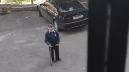 ՏԵՍԱՆՅՈՒԹ․ Վաղ առավոտյան երևանյան բակերից մեկում մի պապիկ սերենադ էր երգում