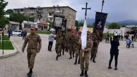 Արցախում Մայիսի 9-ի միջոցառումները մեկնարկել են խաչերթով