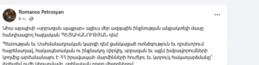 Ահա այսպիսի «սրբազան պայքար» ՊԵՏԱԿԱՆՈՒԹՅԱՆ դեմ. ՊՎԾ ղեկավար