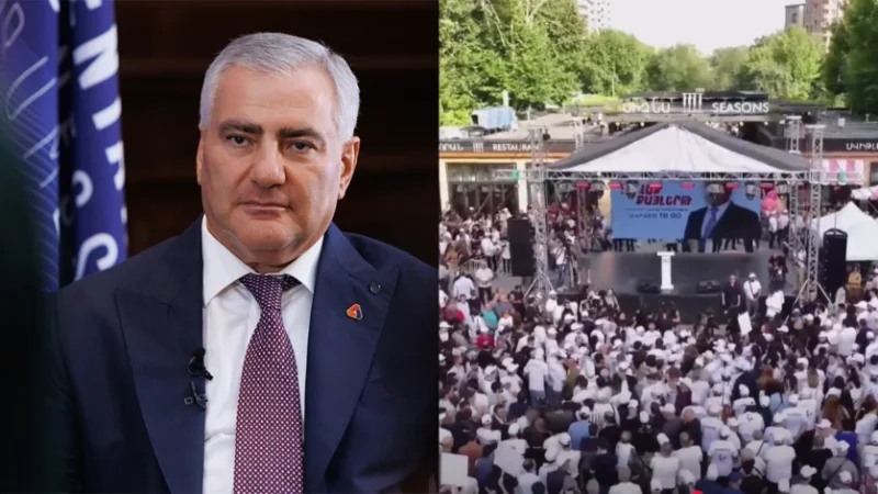 Բողոքի ակցիա է իրականացվում ի աջակցություն Սամվել Կարապետյանի