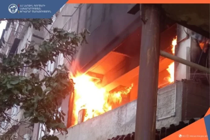 Հրդեհ՝ Երևանի բնակարաններից մեկում․ բնակիչներ են տարհանվել