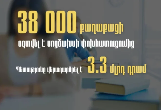 Քաղաքացիներին վճարվել է 3.3 մլրդ դրամի սոցիալական ծախսերի փոխհատուցում