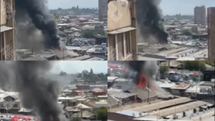 Հրդեհ` Մալաթիա տոնավաճառի կոշիկի պահեստում