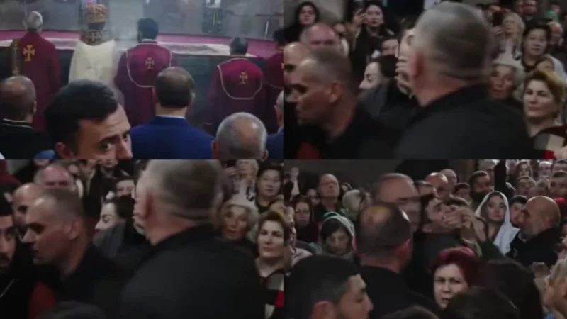 ՊՊԾ աշխատակիցը Հովհաննավանքից քաղաքացուն դուրս է հանել