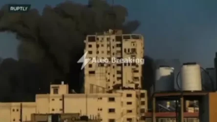 ՏԵՍԱՆՅՈՒԹ. Իսրայելական ինքնաթիռները ոչնչացրել են Ալ-Շորուկ շենքը Գազայում