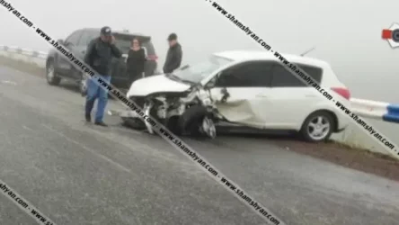 44-ամյա վարորդը Honda Elysion-ով բախվել է Գորիսի հիվանդանոցի բուժքրոջ Nissan-ին, վերջինս էլ բախվել է ՊԲ-ին պատկանող Toyota-ին