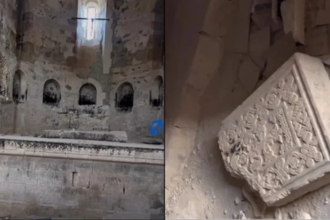 Ադրբեջանցիները վшնդալիզմի են ենթարկել Արցախում գտնվող Երից Մանկանց վանքը