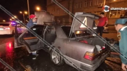 Mercedes է հրդեհվել․ դեպքի վայր է մեկնել ԱԻՆ ՓԾ 2 մարտական հաշվարկ