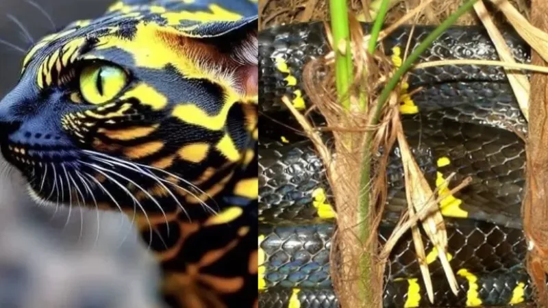 Համացանցում քննարկում են` արդյոք իրական է  կատվի տեսքով այս օձը