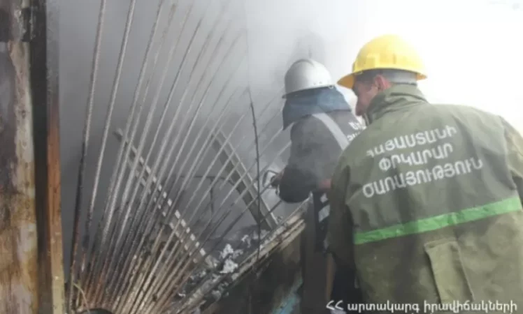 Հրդեհ փայտի վերամշակման արտադրամասում