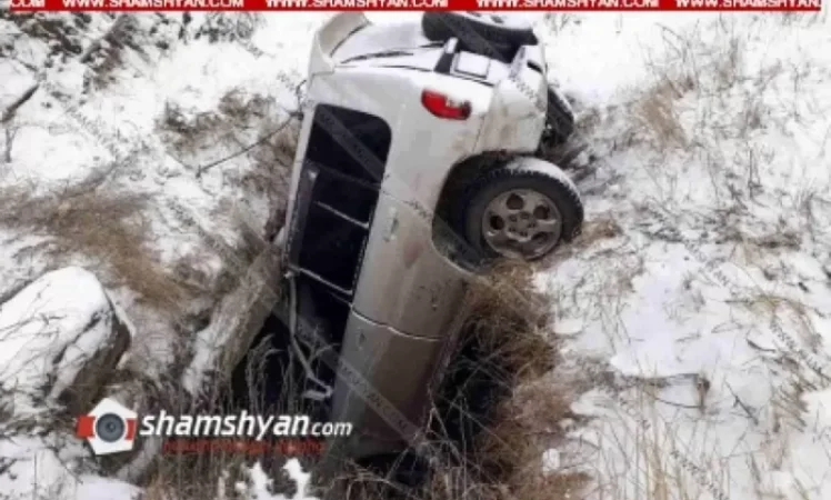 Major Car Accident Due to Slippery Road in Gegharkunik Province