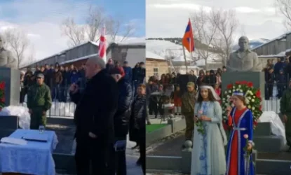 Ադրբեջանը բողոքի նոտա է հղել Թբիլիսիին Ախալքալաքում արցախյան հերոսի կիսանդրին տեղադրելու պատճառով