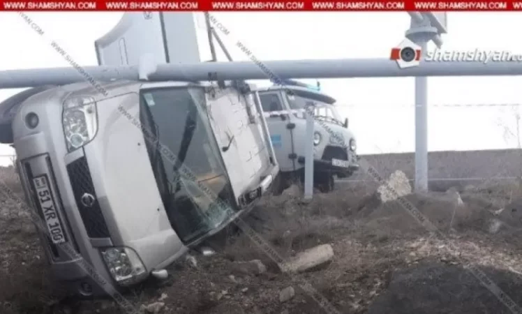 ՊՆ N զորամասի վարորդը Nissan X-Trail-ով տապալել է գազախողովակի սյուները