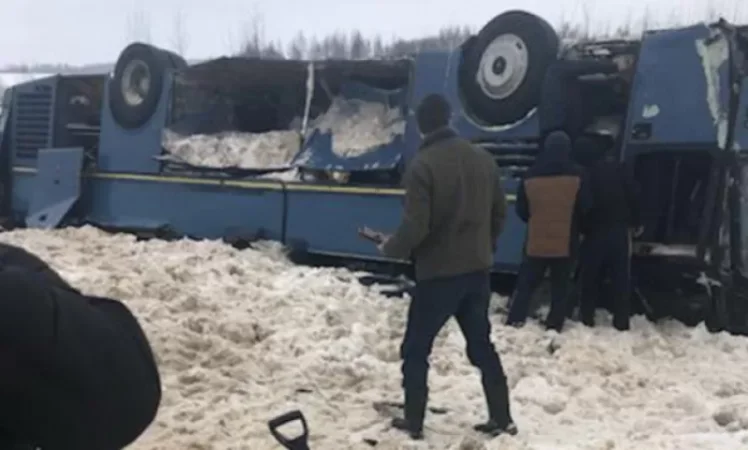 Կալուգայի մարզում երեխաներ տեղափոխող ավտոբուս է շրջվել. կան զոհեր