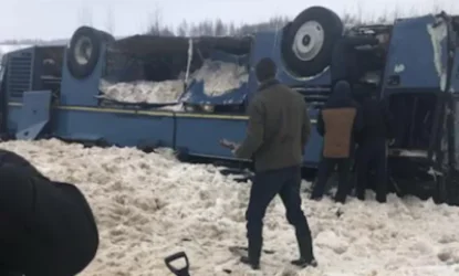 Կալուգայի մարզում երեխաներ տեղափոխող ավտոբուս է շրջվել. կան զոհեր