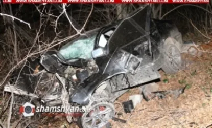 Ողբերգական ավտովթար. BMW-ով բախվել է հաստաբուն ծառին և հայտնվել Դեբեդ գետի ափին