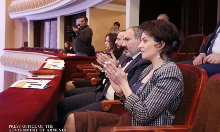 Photos: Nikol Pashinyan and Anna Hakobyan at the Opening of the 10th Armenian Composers' Art Festival