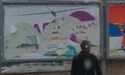 Թուրք ոստիկանները հավաքել են քրդամետ կուսակցության քրդերեն նախընտրական պաստառները