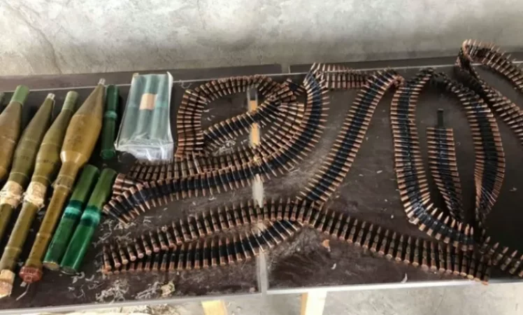 WOMEN VOLUNTARILY HANDS OVER SIGNIFICANT AMOUNT OF ILLEGAL WEAPONS AND AMMUNITION