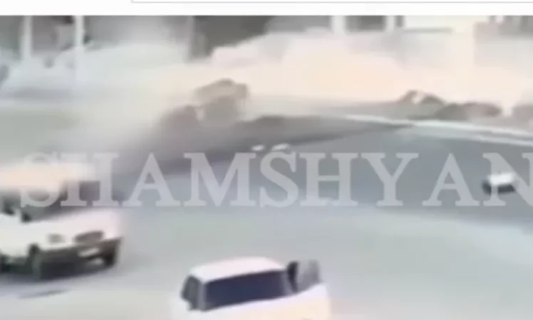 Video: Gazelle Driver Hits Pedestrian Thrown from Opel on Ashtarak Road