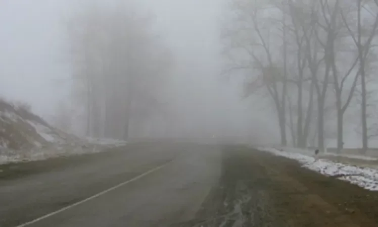 Black Ice and Fog on Armenia's Roads