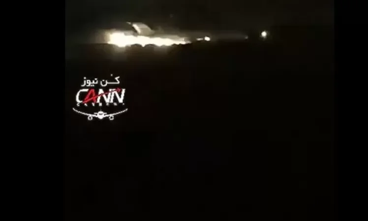VIDEO: Fire Erupts on Passenger Plane in Tehran