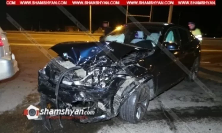 Video of BMW X6 and Lexus Collision in Yerevan