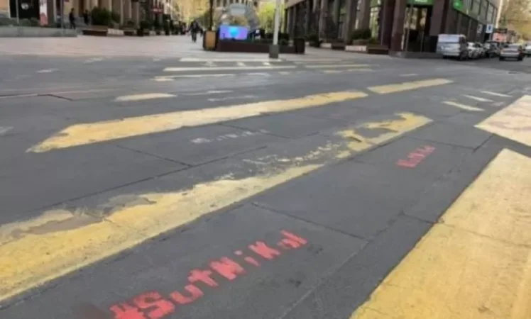 Ոստիկանությունը՝ #sutNikol նախաձեռնության գրաֆիտիները  մաքրողների մասին