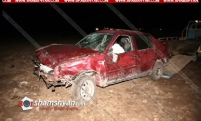 Գեղարքունիքու մեքենան 50 մետր գլորվել է ու շրջված հայտնվել դաշտում. վարորդի դին հայտնաբերել են դրսում